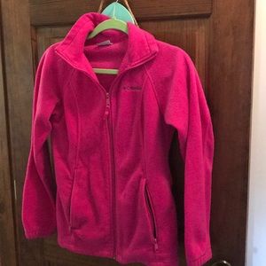 Hot pink Colombia zipper jacket